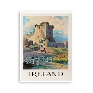 Ireland Travel Poster Irish Art Print (H1086)a