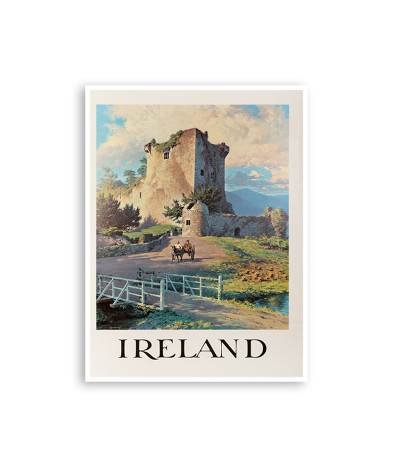 Ireland Travel Poster Irish Art Print h1086a Etsy