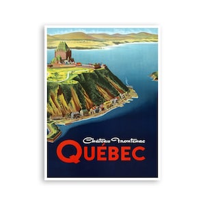 Quebec Travel Poster Canada Art Canadian Print (H1064)a