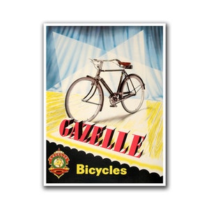 Fahrrad Kunst Radsport Poster Gazelle Bikes Print (H10)a