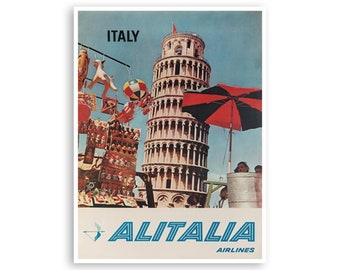 Retro Italy Art Vintage Italian Travel Poster (H1089)