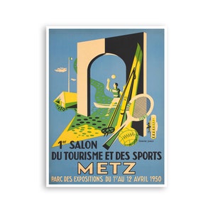Metz France Art Travel Poster Sports Decor Vintage Print (H1407)