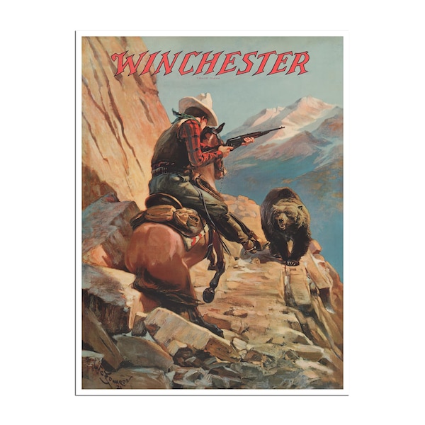Vintage Hunting Art Western Sports Poster Wall Decor (H459)