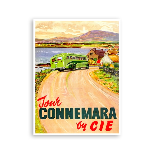 Connemara Art Ireland Travel Poster Wall Art Print (H1205)