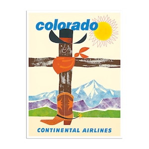 Colorado Print Western Art Cowboy Poster (H1660)a
