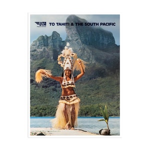 Retro Travel Art Tahiti Sports Poster Home Decor Vintage Print (H557)