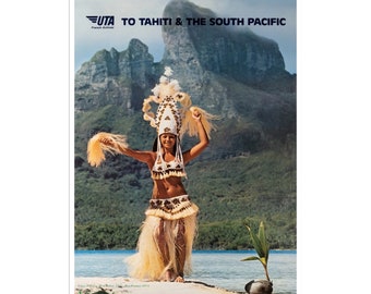 Retro Travel Art Tahiti Sports Poster Home Decor Vintage Print (H557)