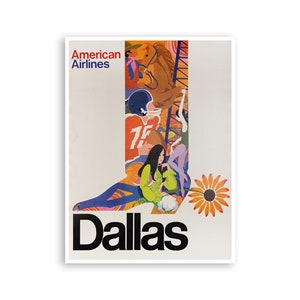 Texas Travel Poster Western Home Decor Sports Wall Art Print (H1051)