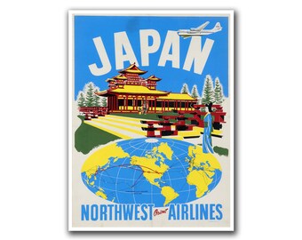 Japan Vintage Travel Poster Wall Art Print Japanese Decor AJT6 - Etsy