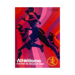 Running Poster Sports Art Track And Field (H315)a