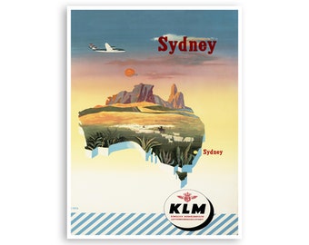 Sydney Art Australie Affiche de voyage Décor australien Impression (H1296)