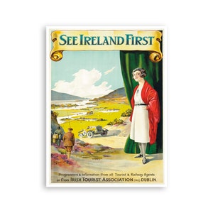 Ireland Poster Irish Art Travel Print (H1049)a