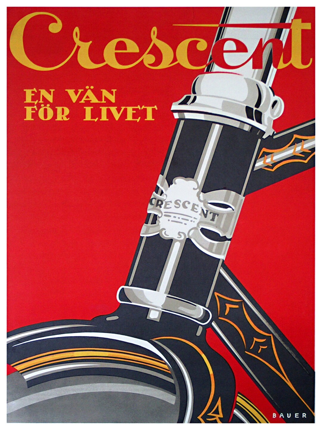 Bike Art Vintage Bicycle Decor Cycling Poster Retro Print H280 Etsy