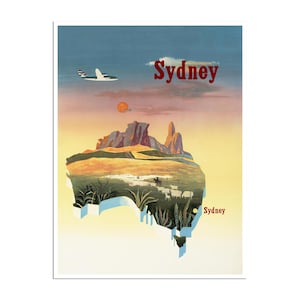 Sydney Art Australia Travel Poster Australian Print (H1296)a