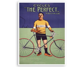 Vintage fietsen kunst fietser decor fietsen poster retro (H1272)