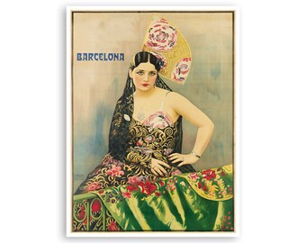 Barcelona Art Spain Travel Poster Print Spanish Decor (H893)a