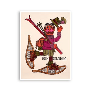 Vintage Colorado Art Ski Poster Sports Print (H1271)