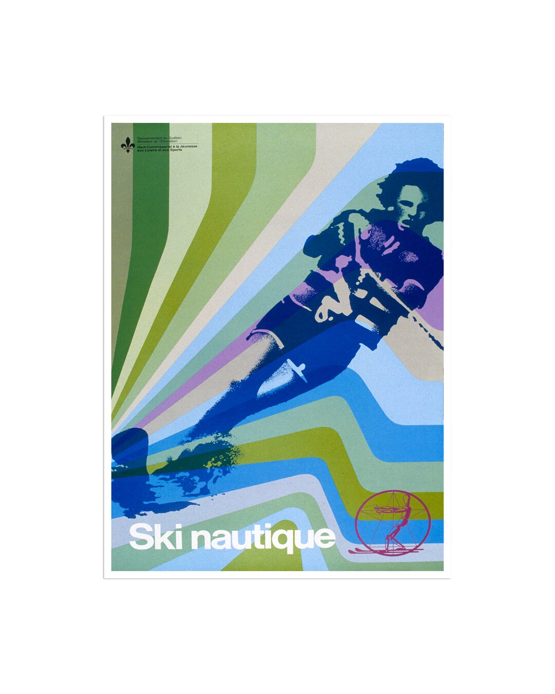 Art Water Skiing Retro Poster Print Vintage Home Decor H351 Etsy