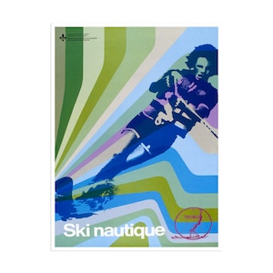 Art Water Skiing Retro Poster Print Vintage Home Decor (H351)