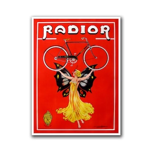 Bicycle Poster Vintage Cycling Decor Biking Art (H224)a