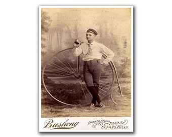 Cycling Photo Vintage Bike Art Bicycle Print (H230)a