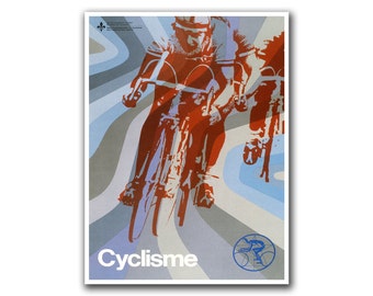 Retro Bicycle Poster Vintage Bike Decor Cycling Poster Racing Print (H309)