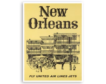 New Orleans Art Louisiana Poster Travel Print (H1292)a