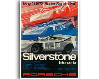 Race Car Art Auto Racing Motor Sports Poster (H383)a