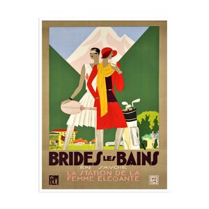 Brides-les-Bains Art France Travel Poster French Print (H793)a