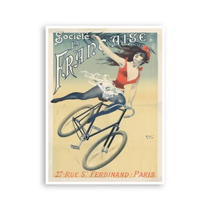 Vintage Radfahren Kunst Französisches Radsport Poster Retro Frankreich-Druck (H969)