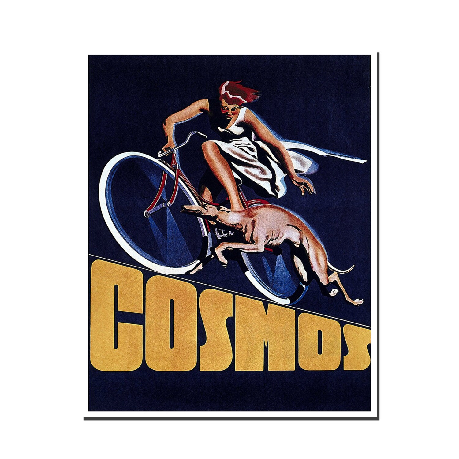 Retro Bike Poster Vintage Cycling Art Print H232 | Etsy