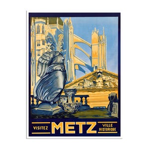 Metz Art France Travel Poster French Print (H1738)