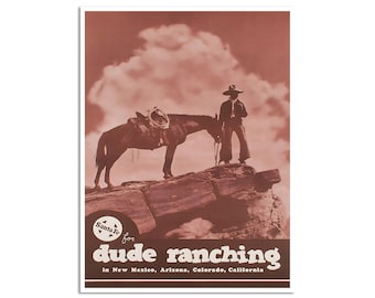 Cowboyposter Ranch Art Western Home Decor Print (H1466)a