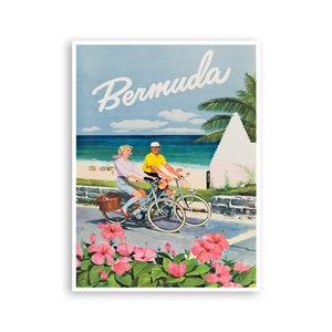 Bermuda Art Travel Poster Caribbean Print (H988)a