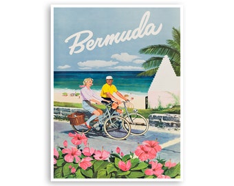 Bermuda Art Travel Poster Caribbean Print (H988)a