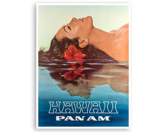 Poster Hawaii Travel Art Home Decor Print (H1008)