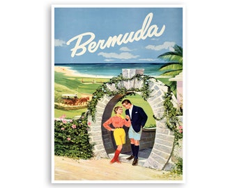 Bermuda Travel Poster Art Home Decor Vintage Print (H884)