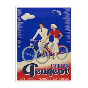 Cycling Poster Bike Print Bicycle Art Biking Advertisement (H378)a