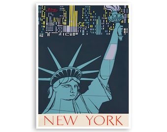 直筆サイン入りニューヨーク、ニューヨークポスターCOA - Etsy 日本