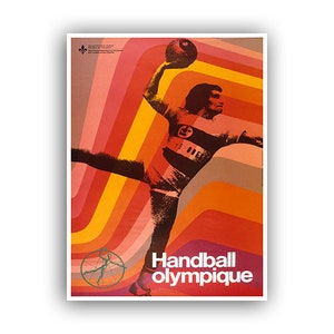 Handball Art Dodgeball Poster Vintage Sports Print (H329)a