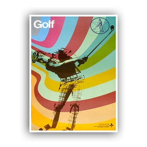 Retro Art Golf Poster Print Sports Decor (H305)