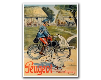 Poster de vélo Impression d'art de vélo (H285)a