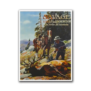 Hunting Wall Art Travel Poster Decor Retro Print (H55)