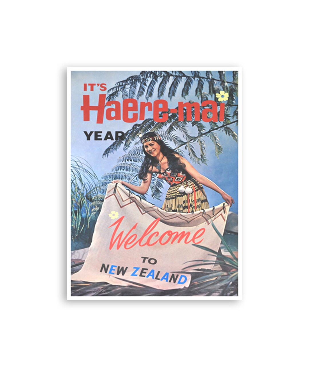 New Zealand Art Travel Poster Haere Mai Print (h923)a - Etsy