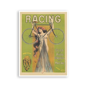 Fahrrad Druck Radfahren Poster Rennrad Kunst Vintage (H789)a