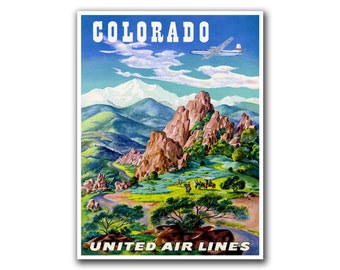 Retro Travel Art Colorado Sports Poster Home Decor Vintage Print (H111)