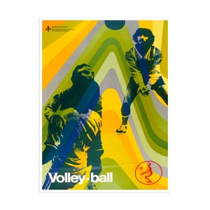 Volleyball Poster Sports Art Print Wall Decor (H306)