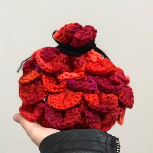 Crochet Dragon Scale Dice Bag Pattern Etsy