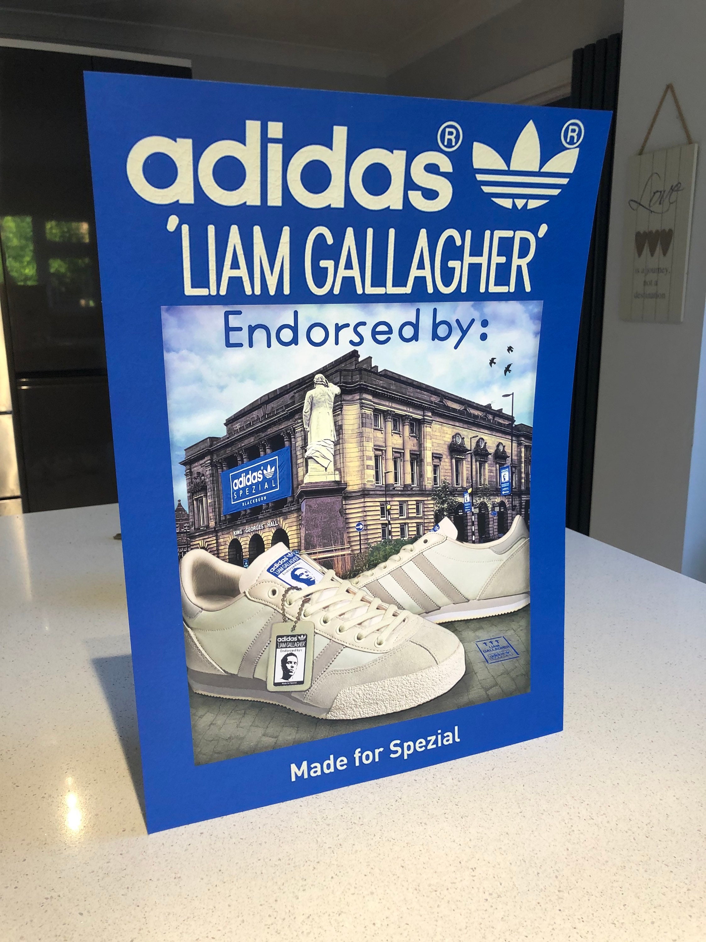 verontschuldigen Deuk Grote waanidee ADIDAS Originals Liam Gallagher Spezial A3 Print Trainers - Etsy