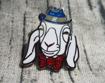 Annie Oakley (the goat) Sparkley Enamel pin